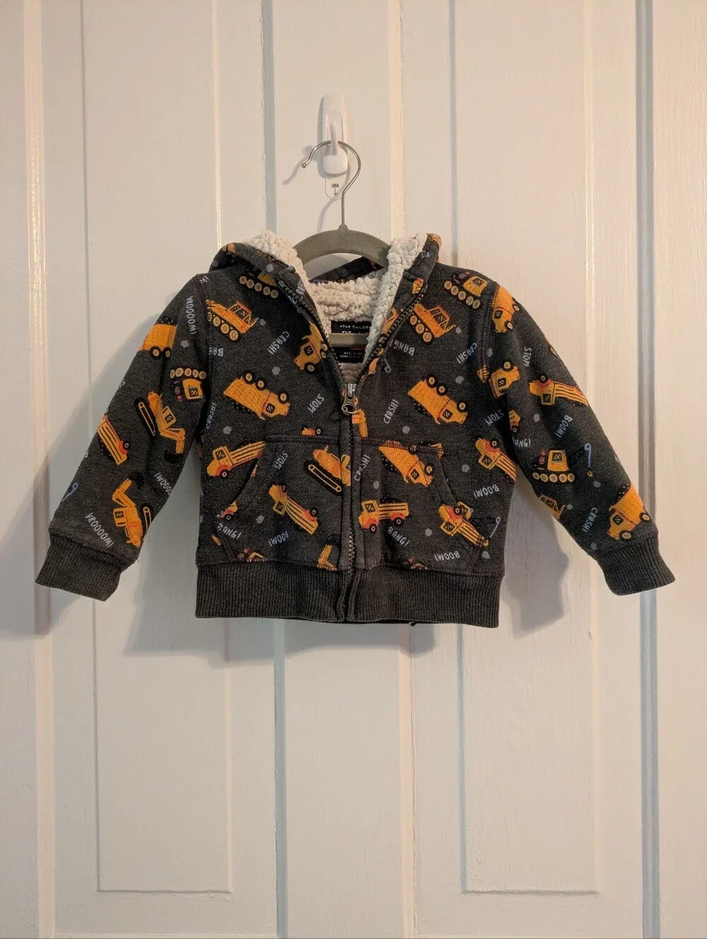 The Children's Place Truck Zip Hoodie, 18-24 Months
